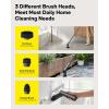 HOTO 3 Pcs Replacement Brush Heads for Cordless Spin Scrubber, Suitable for HOTO Electric Scrubber Only, Power Cleaning Brushes for Bathroom Floor Tile