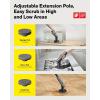 HOTO 3 Pcs Replacement Pads for Cordless Spin Scrubber, Suitable for HOTO Electric Scrubber with Long Handle Only, Power Cleaning Brushes for Bathroom Floor Tile