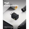 HOTO 30W USB C Charger, Foldable GaN PPS Compact Fast Wall Charger for iPhone 16/15/14/13, Galaxy S24 Ultra/S23, HOTO Electric Tools, with 3.3ft USB C Cable 30W for Business, Travel