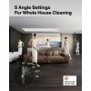 HOTO Flexi™ Cordless Electric Spin Scrubber, Adjustable Angle, Extendable Handle, Smart Display, IPX7 Waterproof, Powerful Cleaning Scrubber with 8 Replaceable Brush Heads, for Bathroom, Tile, Bathtub