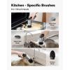 HOTO Grip™ Cordless Electric Spin Scrubber, IPX7 Waterproof, Lightweight at 0.65 lb with 6 Brush Heads, Powerful Cleaning Scrubber, for Bathroom, Kitchen, Tile, Shower