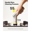 HOTO Handheld Short-Handle Electric Spin Scrubber, IPX7 Waterproof Cordless Scrubber Brush, Bathroom Cleaning Brush, Max 22 in-lb, with 9 Brush Heads for Bathroom, Shower, Kitchen, Sink, Tile