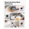 HOTO Wand™ Cordless Spin Scrubber, Electric Rechargeble Grout Cleaning Brush, IPX7 Waterproof Bathroom Scrubber, 12 Replaceable Brush Heads Version Power Scrubber for Grout, Tiles, Corners, Crevices