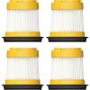 HOTO 4 PCS Filter Replacement for HOTO AutoCare Car Vacuum Air Duster Only, 4-in-1 Portable Mini Vacuum with 20000Pa Strong Suction, Not Compatible with Any Other Model