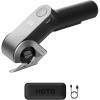 HOTO EdgeFlow Cordless Electric Scissors, Titanium Blade & LED Display, Rechargeable Cardboard Box Cutter, Self-Sharpening & Tool-Free Easy-Swap, Safety Lock, for Cardboard, Carpet, Leather, Crafting