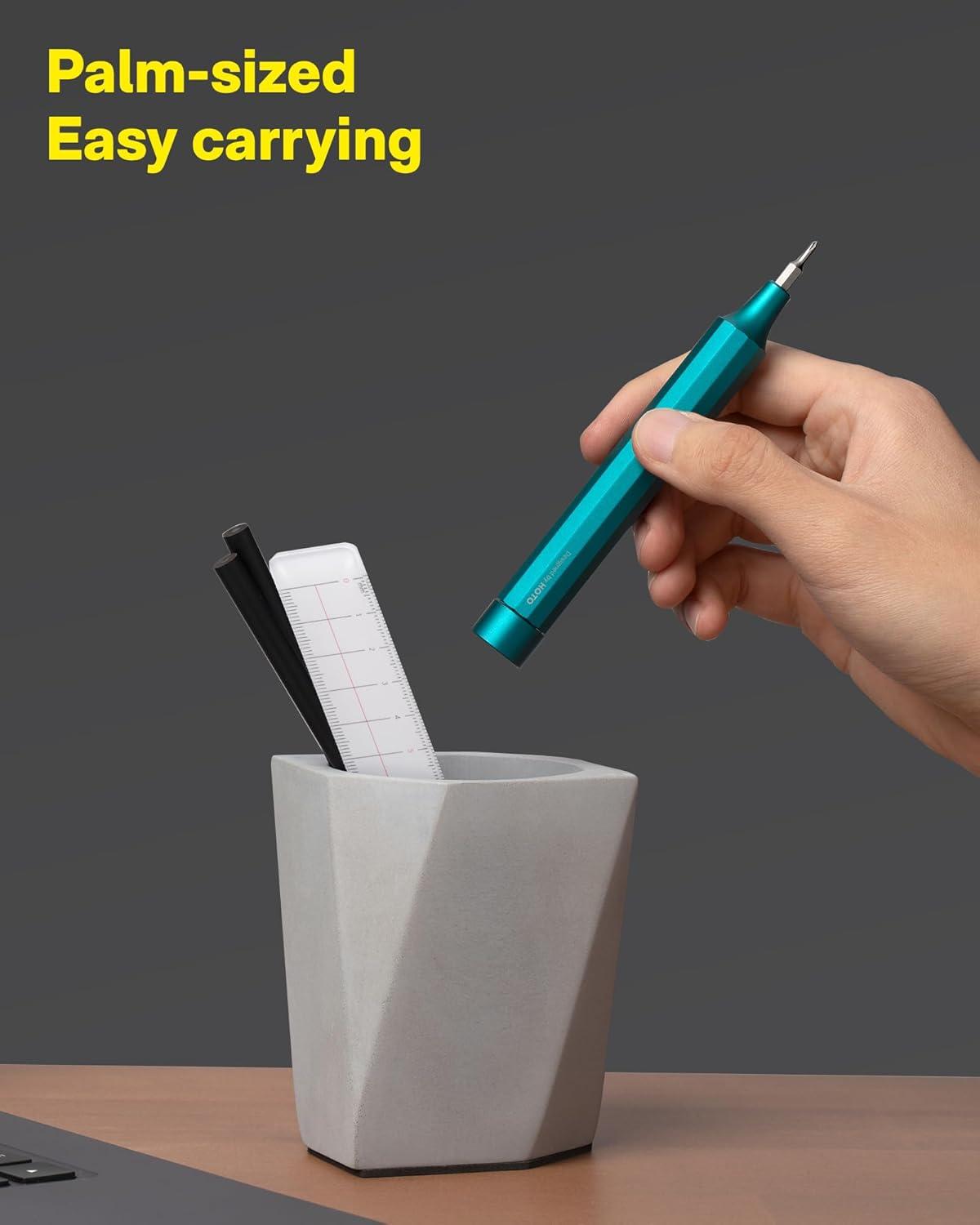 imageHOTO 24 in 1 Multi Bit Mini Screwdriver Set Magnetic Manual Precision Screwdriver Set EDC Pen Screwdriver for Eyeglasses Electronics Watches Phones Laptops Cameras Dark TurquoiseDark Turquoise