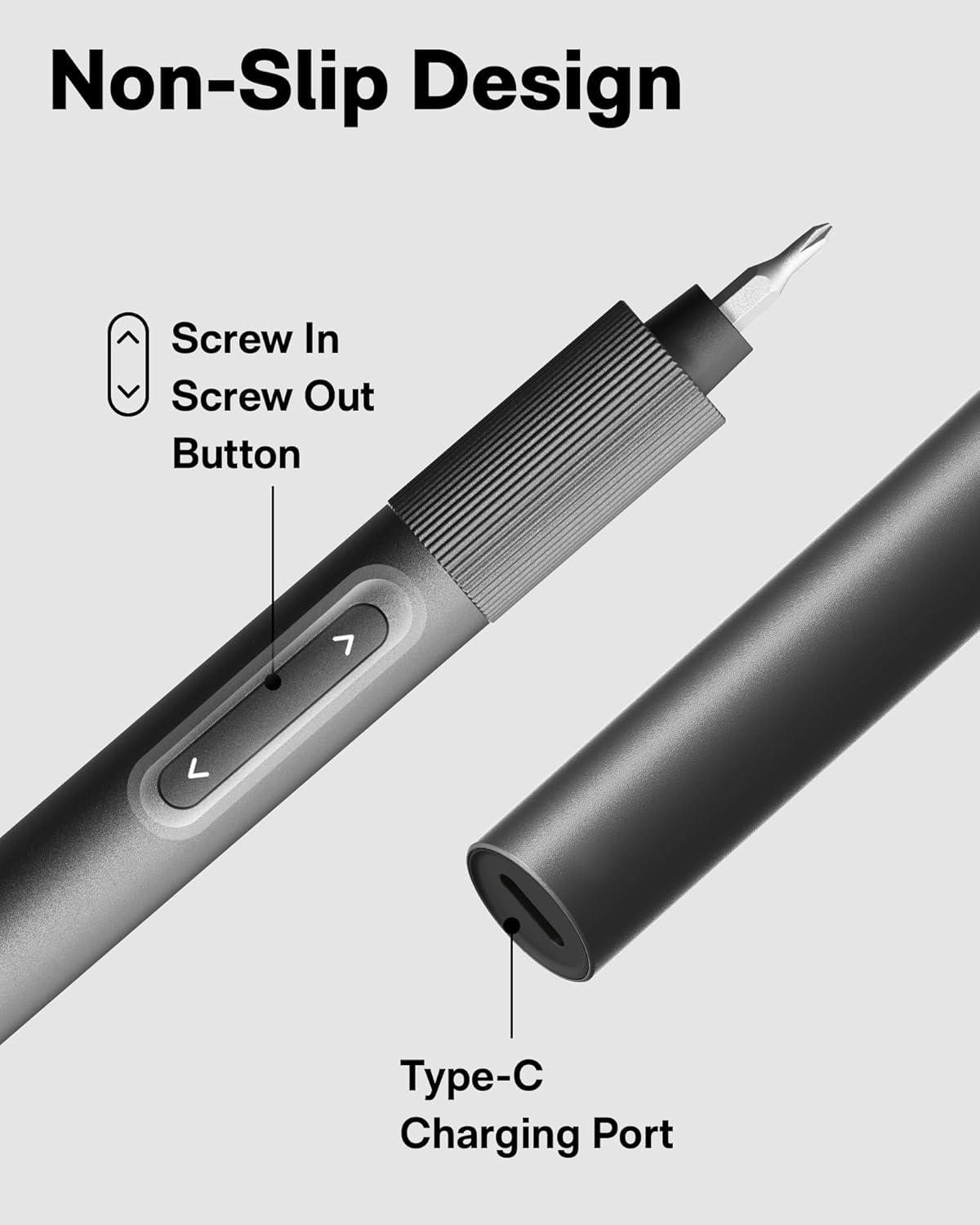 imageHOTO 25in1 Mini Electric Screwdriver 37V Precision Screwdriver Set USBC Rechargeable Compact Magnetic Tool for Phone Laptop Camera DIY Projects Electronics Repair