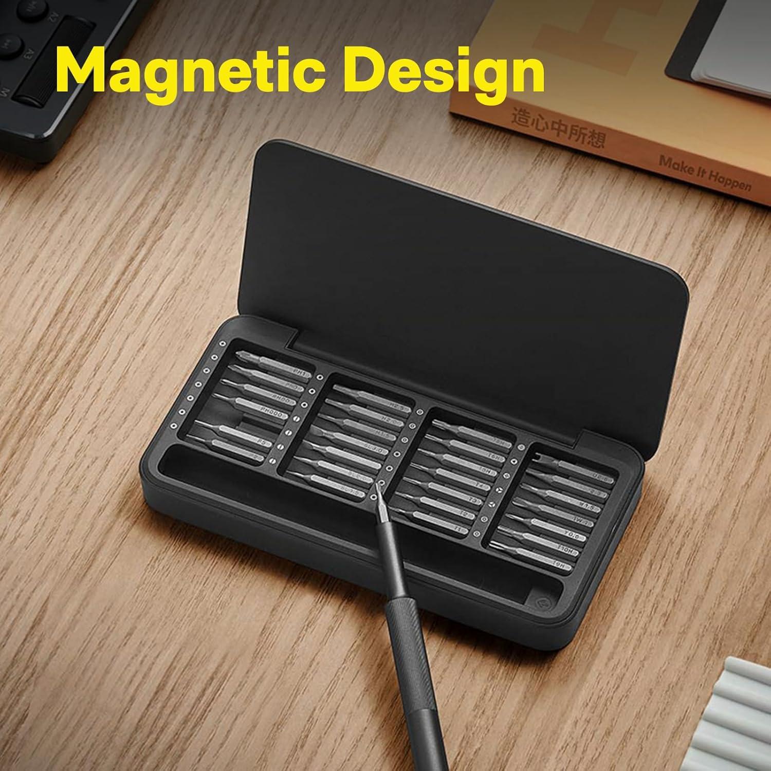 imageHOTO 28 in 1 Precision Screwdriver Set Manual Small Screwdriver Magnetic Bits ampamp Box Mini Screwdriver Repair Kit for Eyeglasses Electronics Watches Phones Laptops Cameras Repair Kit