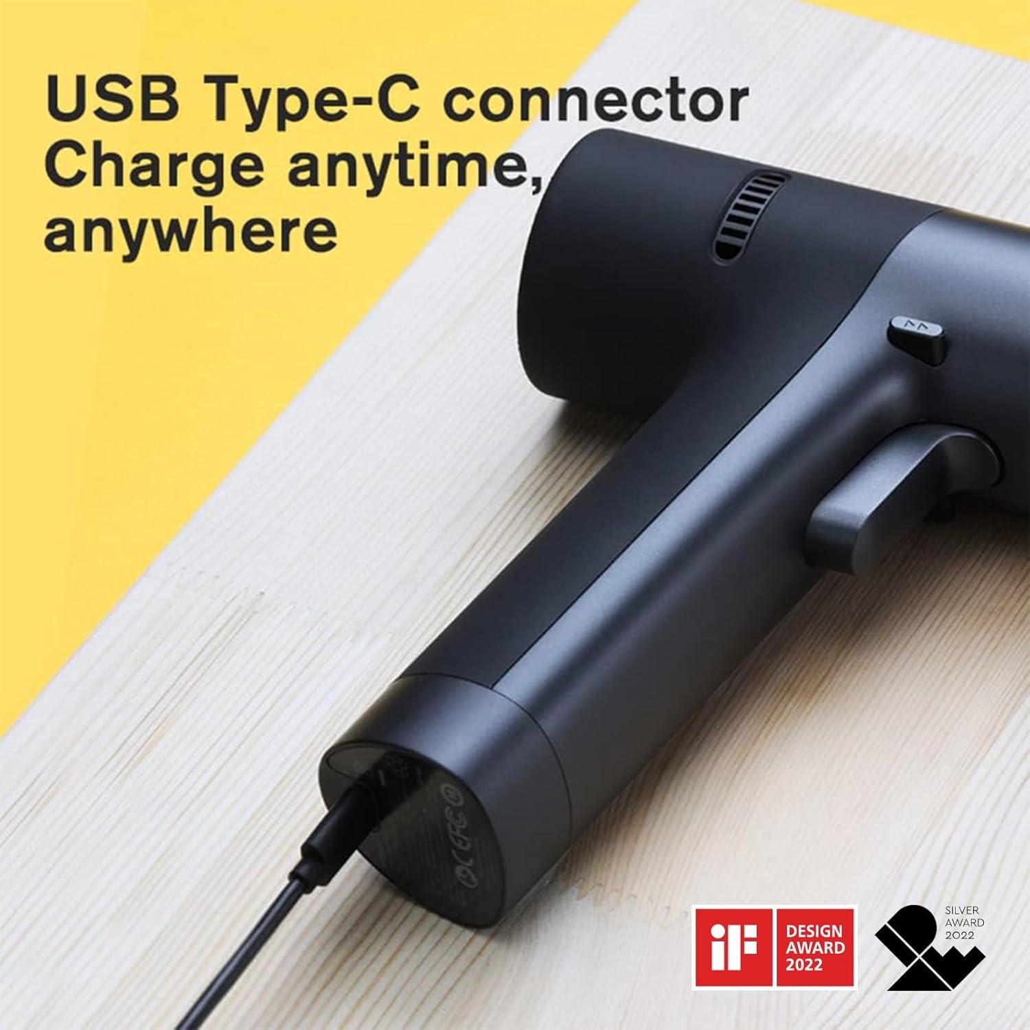 imageHOTO Cordless Brushless Drill 12V LED Display Screen 30 Precision Gears 2 Working Modes 2000mAh Battery 266 Inlbs 30Nm Torque 38 Inch Keyless Chuck 1400RPM 10 x Bits 8 x Drill Bits