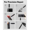 HOTO 25+24 Extra S2 Steel Bits Electric Precision Screwdriver Set, Magnetic Storage, Max. 3 N.M, 170 RPM, USB-C Rechargeable, Mini Electric Screwdriver for Phone, Laptop, Camera Repair