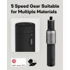 HOTO 4V Cordless Rotary Tool Kit, Powerful Engraving Pen, 25000RPM, 5 Variable Speed, 35 Accessories, LED Light, USB-C Rechargeable, for Sanding, Polishing, Drilling, Carving, Cutting DIY Crafts