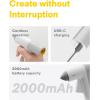HOTO Cordless Hot Glue Gun, Minimalist Style, 30s Heating Fast, Smart Power-off, Compact Size, Intelligent Temperature Control, USB-C Rechargeable,10 Glue Sticks for Crafts, DIY Arts, Home Repairs(Manual Hot Glue Gun)