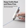 HOTO Cordless Hot Glue Gun, Minimalist Style, 30s Heating Fast, Smart Power-off, Compact Size, Intelligent Temperature Control, USB-C Rechargeable,10 Glue Sticks for Crafts, DIY Arts, Home Repairs(Easyflow hot glue gun)