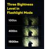 HOTO LED Flashlight High Lumens, Rechargeable Tactical Flashlight Super Bright, IP68 Waterproof Flash Light with Clip, 5 Modes Handheld Flashlights for Emergency, Outdoor, Camping