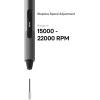 HOTO SNAPBLOQ™ R-A04 Mini Cordless Rotary Tool Kit, Powerful Engraving Pen, 22000 RPM Variable Speed, 38 Accessories, Ideal for 3D Printer Sanding, Polishing, Drilling, Carving, DIY Crafts