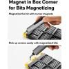 HOTO SNAPBLOQ™ S-A01 3.7V Mini Electric Screwdriver with 56 Bits & 3 Torque Settings, Precision Mini Screwdriver, 250RPM, Brighter LED Light, Repair Tool Kit for Electronics, Phone, Laptop, DIY