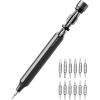 HOTO 24 in 1 Multi Bit Mini Screwdriver Set Magnetic, Manual Precision Screwdriver Set, EDC Pen Screwdriver for Eyeglasses, Electronics, Watches, Phones, Laptops, Cameras, Dark Turquoise(Slate Grey)