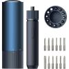 HOTO Electric Screwdriver Rechargeable, 3.6V Cordless Screwdriver Set USB-C, 1/4” Hex Bits, 3 Torque Settings, 1500mAh Battery, LED Light & 12 S2 Metal Bits for Furniture/Electrical Repairs