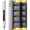 HOTO SNAPBLOQ™ S-A01 3.7V Mini Electric Screwdriver with 56 Bits & 3 Torque Settings, Precision Mini Screwdriver, 250RPM, Brighter LED Light, Repair Tool Kit for Electronics, Phone, Laptop, DIY