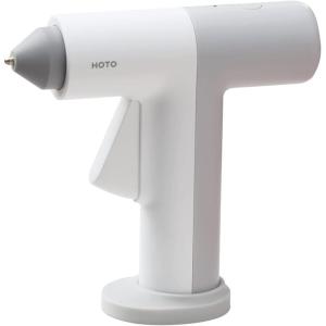 HOTO Cordless Hot Glue Gun, Minimalist Style, 30s Heating Fast, Smart Power-off, Compact Size, Intelligent Temperature Control, USB-C Rechargeable,10 Glue Sticks for Crafts, DIY Arts, Home Repairs(Manual Hot Glue Gun)
