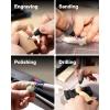 HOTO SNAPBLOQ 3-in-1 Mini Tool Kit for DIY & Craft Projects, Drill Pen, Rotary Tool & Precision Screwdriver with Magnetic Modular System, 114 Accessories for Jewelry Making, Model Craft & Creative Han