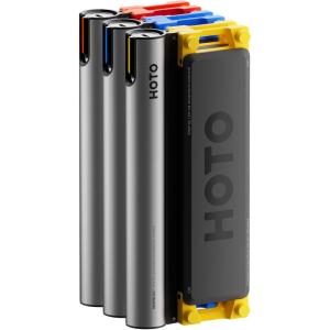 HOTO SNAPBLOQ 3-in-1 Mini Tool Kit for DIY & Craft Projects, Drill Pen, Rotary Tool & Precision Screwdriver with Magnetic Modular System, 114 Accessories for Jewelry Making, Model Craft & Creative Han
