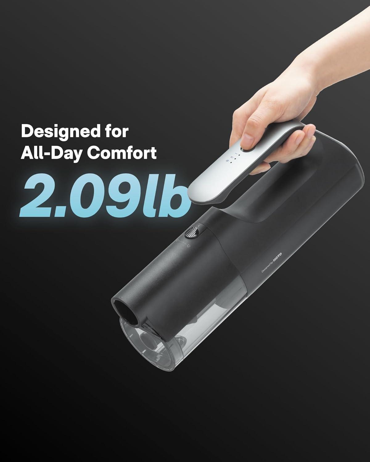 image:imageHOTO BlowVac Handheld Vacuum Cordless Car Vacuum Cleaner with 23000Pa High Power 3 Suction Modes Electric Compressed Air Duster Blower for Car Interior Desk Boat Home Outdoor