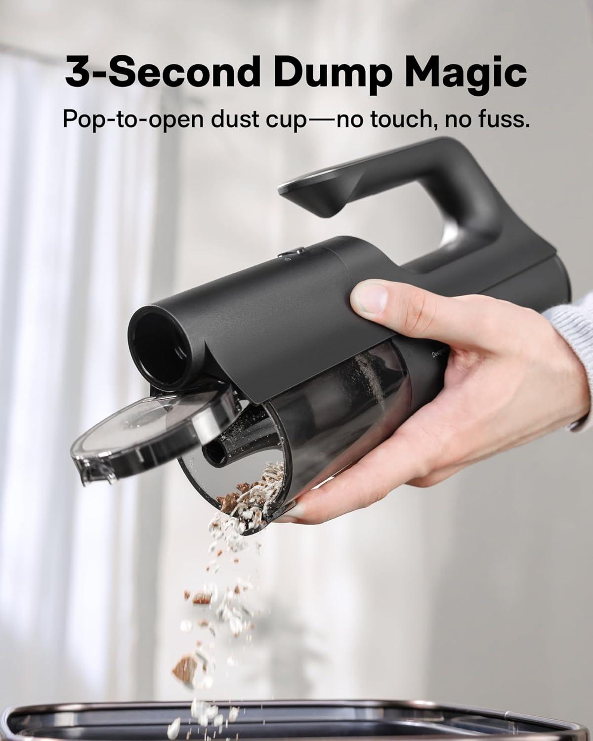 image:imageHOTO BlowVac Handheld Vacuum Cordless Car Vacuum Cleaner with 23000Pa High Power 3 Suction Modes Electric Compressed Air Duster Blower for Car Interior Desk Boat Home Outdoor